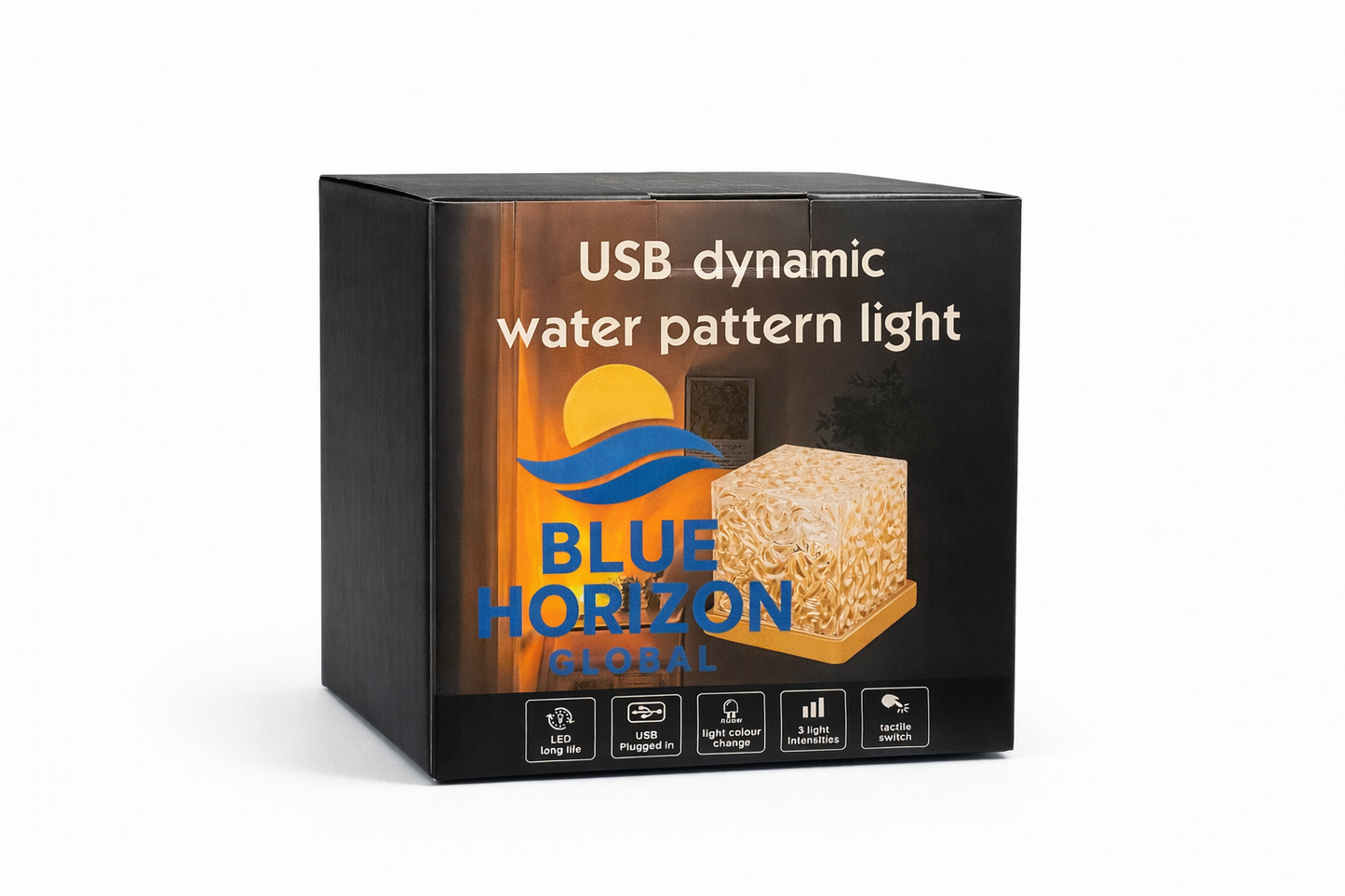 Crystal Wave LED Atmosphere Light – 16 Colors with Remote Control