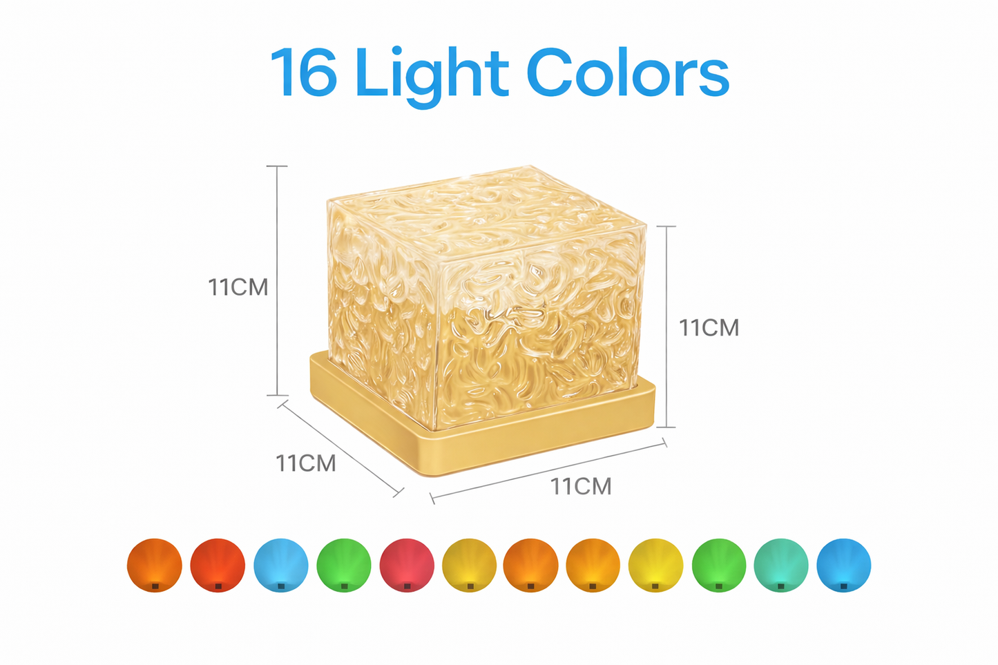 Crystal Wave LED Atmosphere Light – 3-Color & 16-Color Options