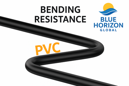 Durable PVC HDMI cable with bending resistance.