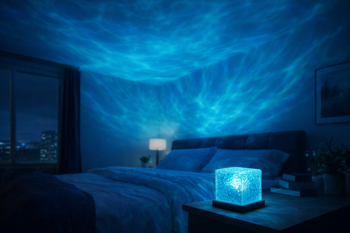 Crystal Wave LED Atmosphere Light – 16 Colors with Remote Control